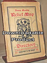 Nova Scotia Relief Map & Directory - 1931 (by Download))