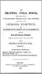 Image unavailable: The Bristol Poll Book, 1837