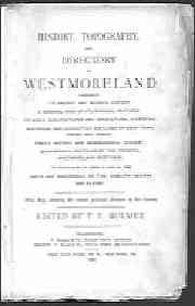Bulmer's History, Topography and Directory of Westmoreland, 1885