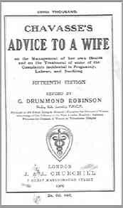 Chavasse's Advice to a Wife, (15th ed), 1909