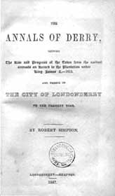 Robert Simpson, The Annals of Derry, 1847