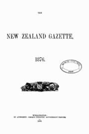 New Zealand Gazette 1876
