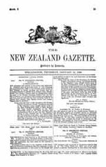 New Zealand Gazette 1886