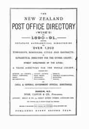 New Zealand Post Office Directory 1890 (Wise's)
